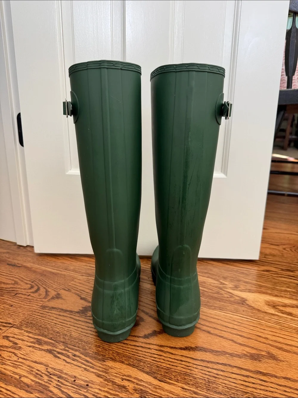 Hunter Matte Forest Green Tall Rain Boots